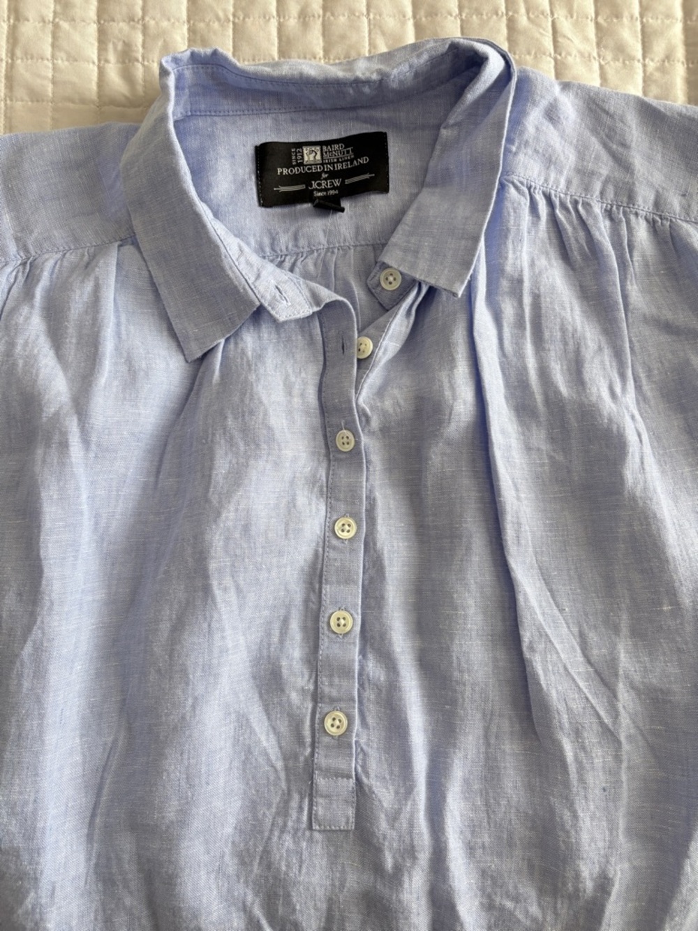 J. Crew New Capitaine shirt in Baird McNutt Irish linen - Picture 3 of 7